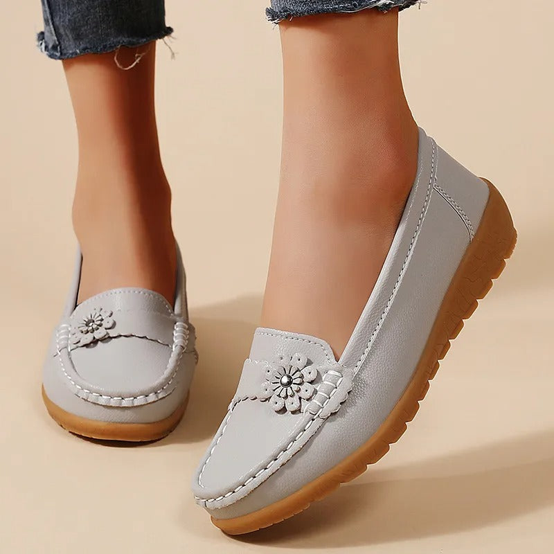 Lena Soft-Sole Leather Shoes
