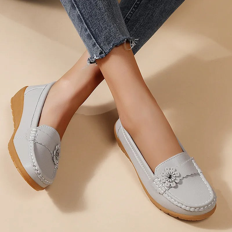 Lena Soft-Sole Leather Shoes