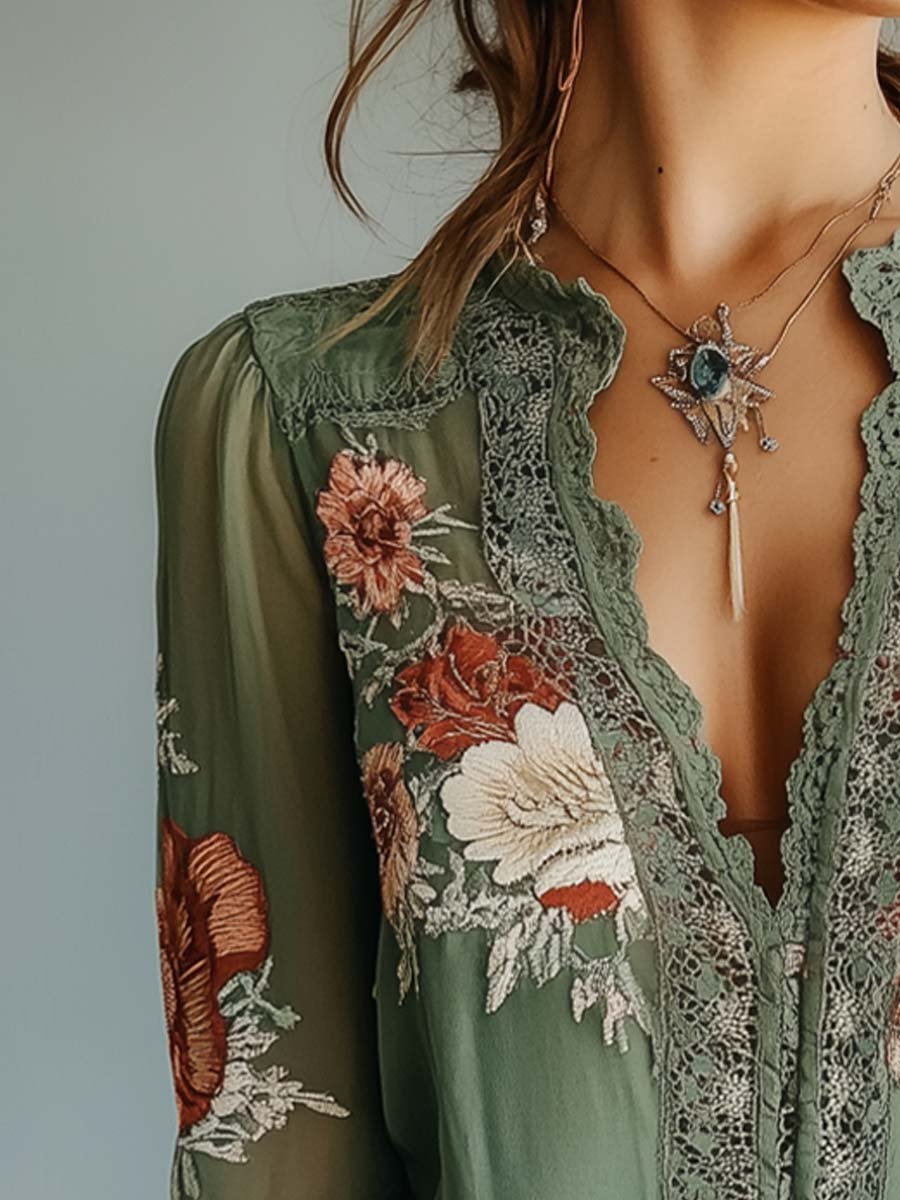LIVY - Floral Pattern Blouse