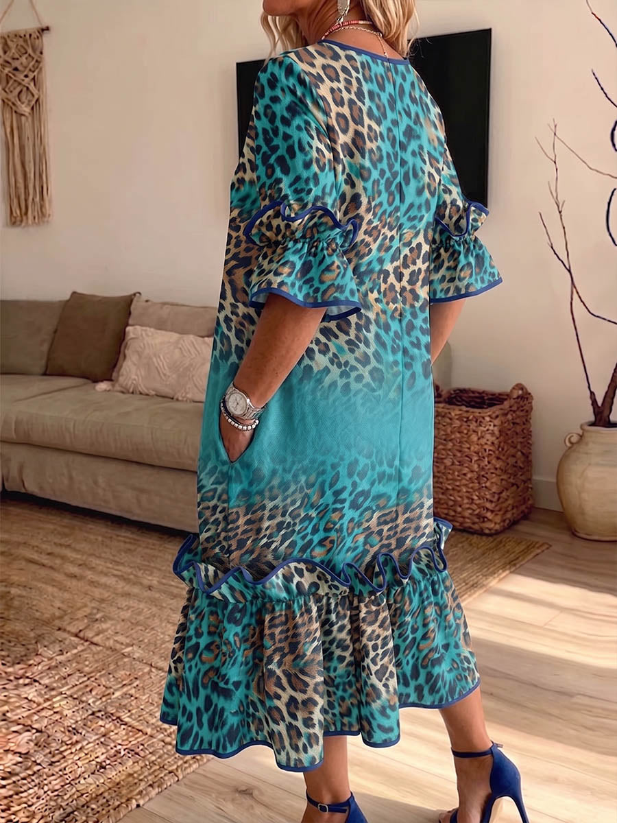 Vivienne | Patchwork Midi Dress