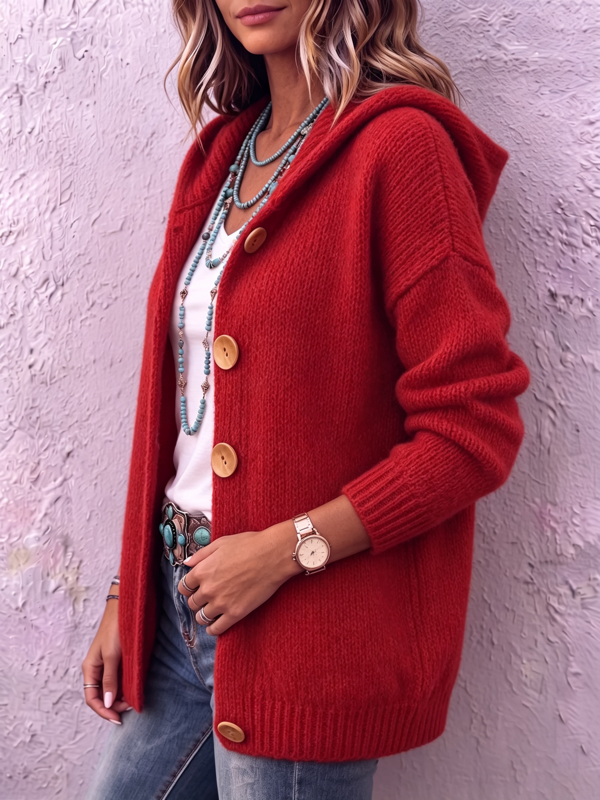 Orla | Hooded Knit Cardigan