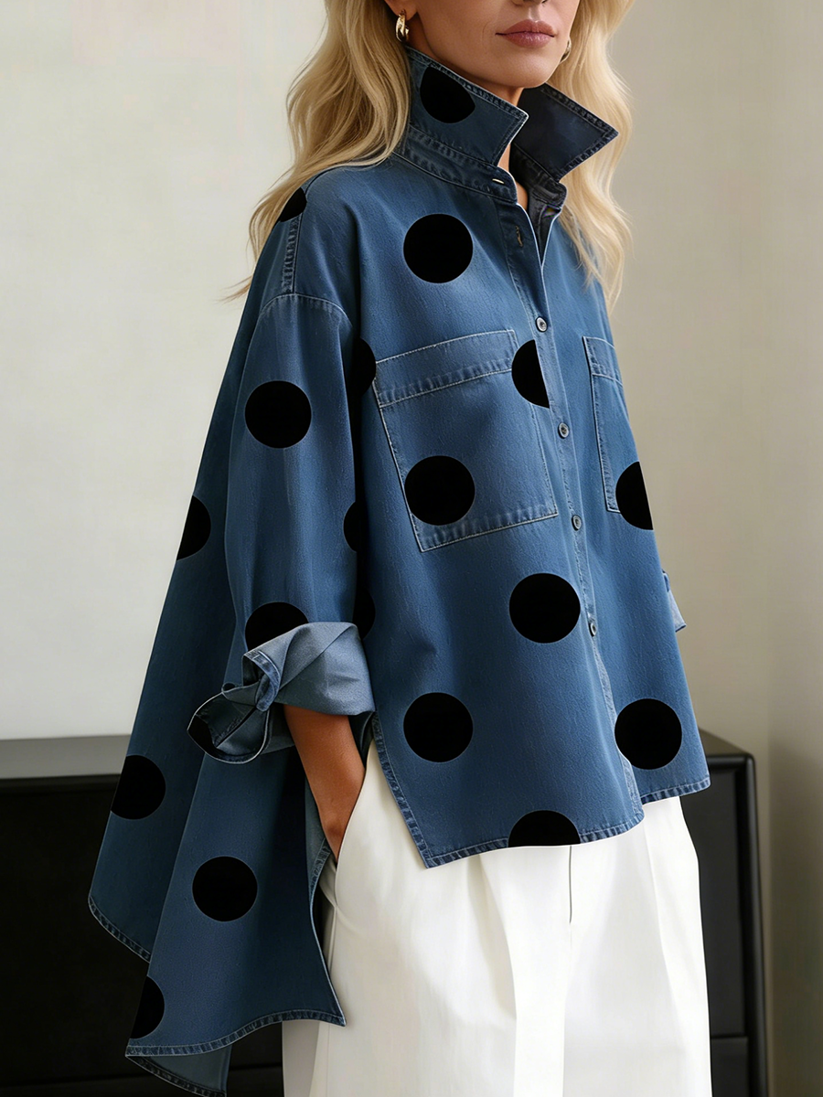 Peggy | Polka-Dot Overshirt