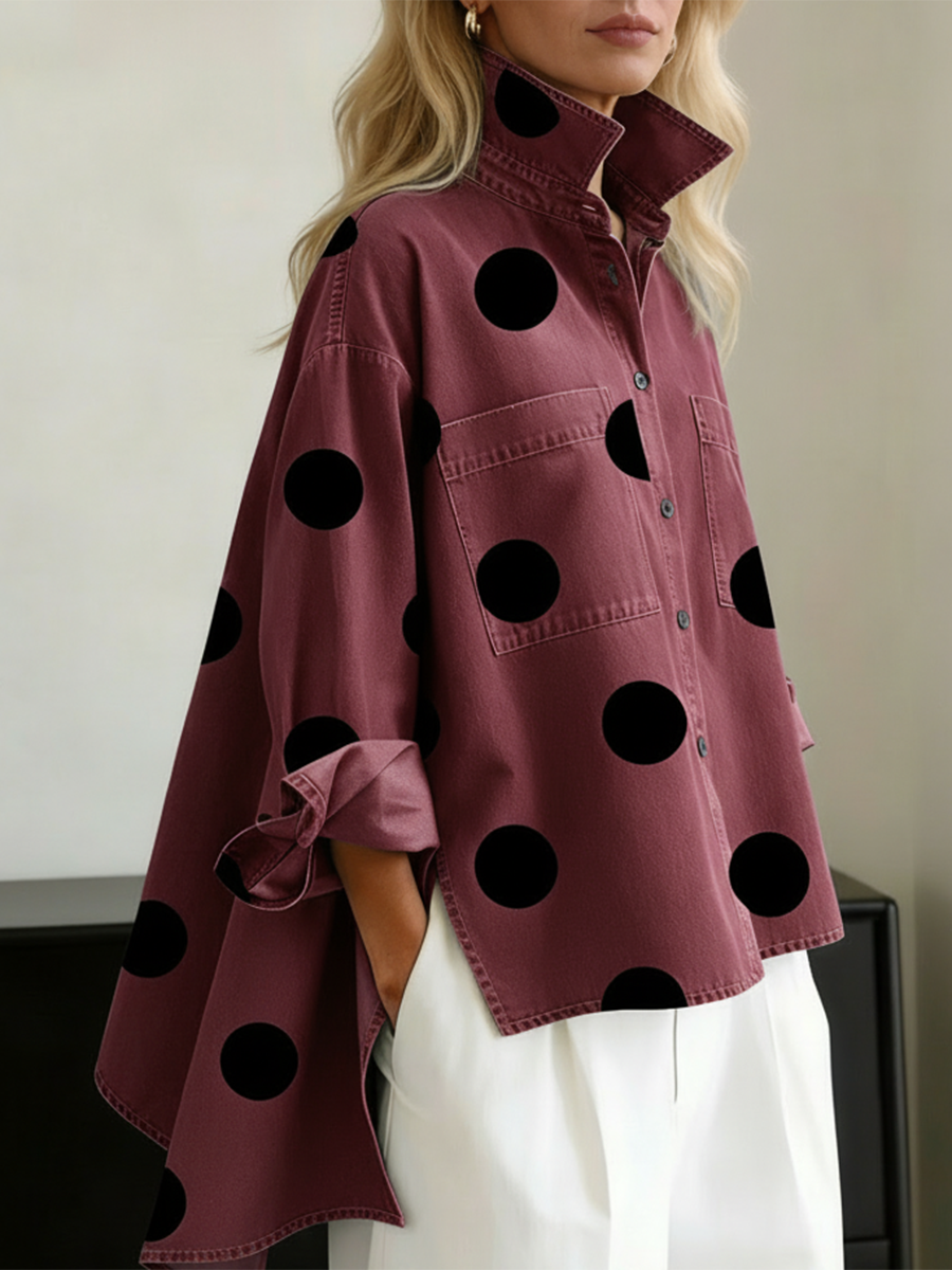 Peggy | Polka-Dot Overshirt