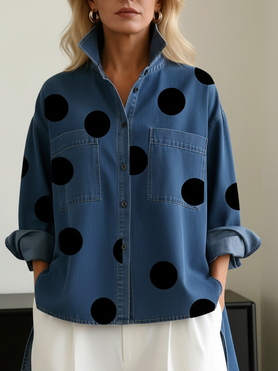 Peggy | Polka-Dot Overshirt
