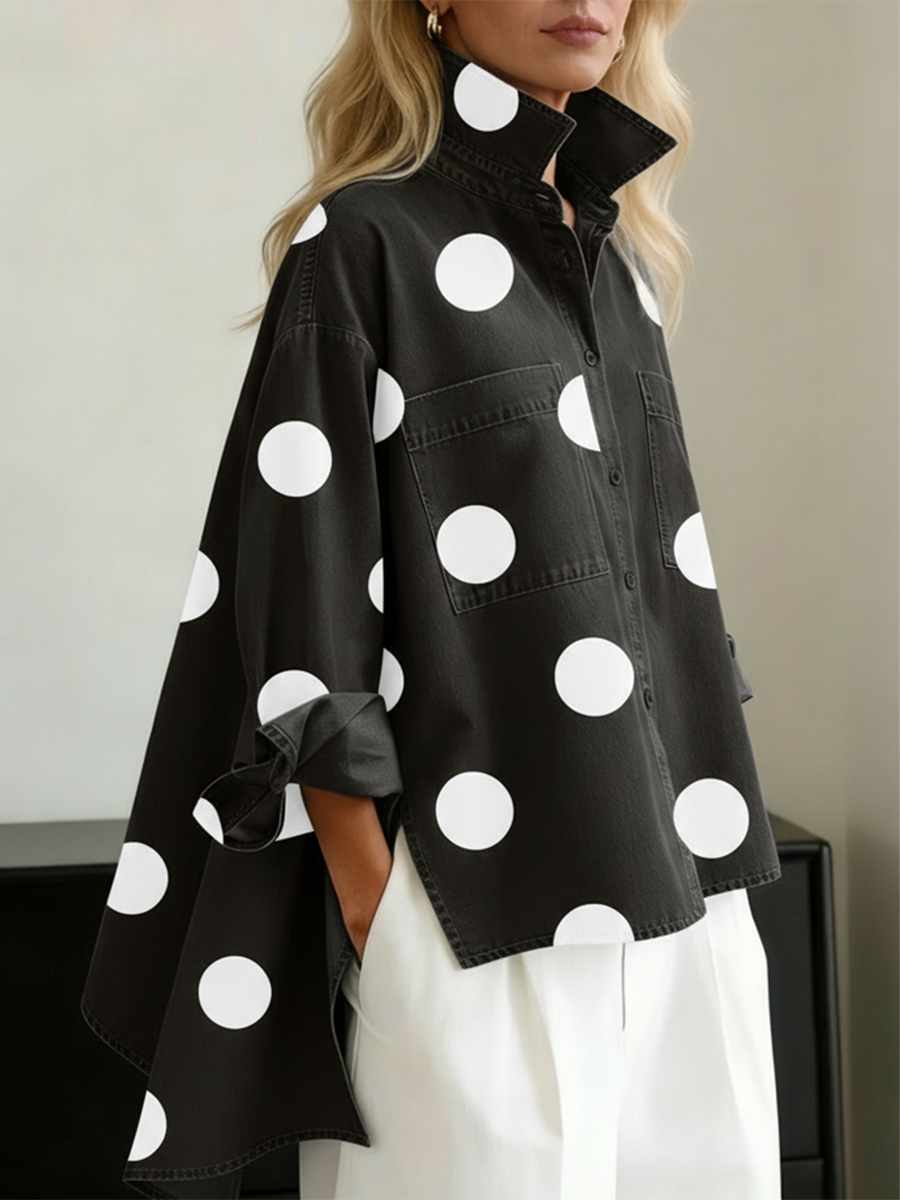 Peggy | Polka-Dot Overshirt