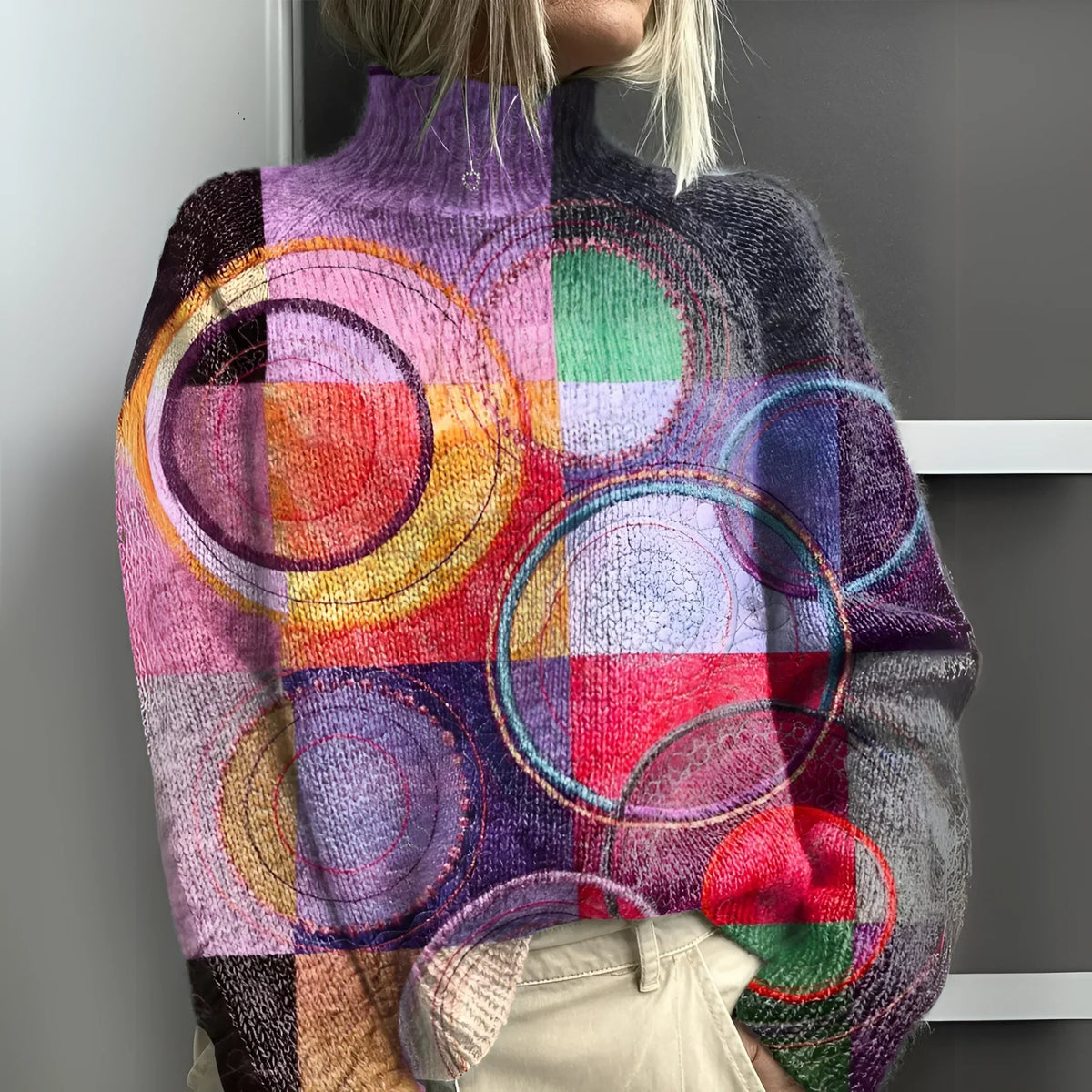 Acacia | Colourblock Knit Turtleneck