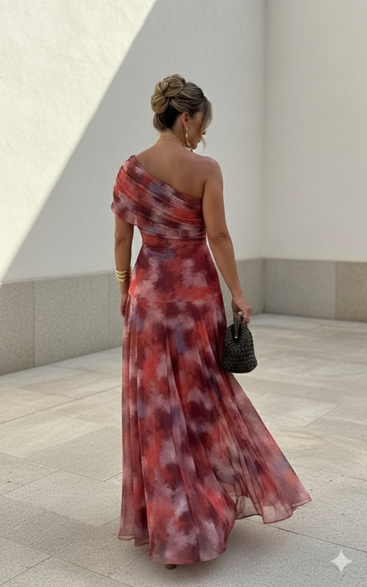 Mara | Long Satin Dress, Timeless Elegance