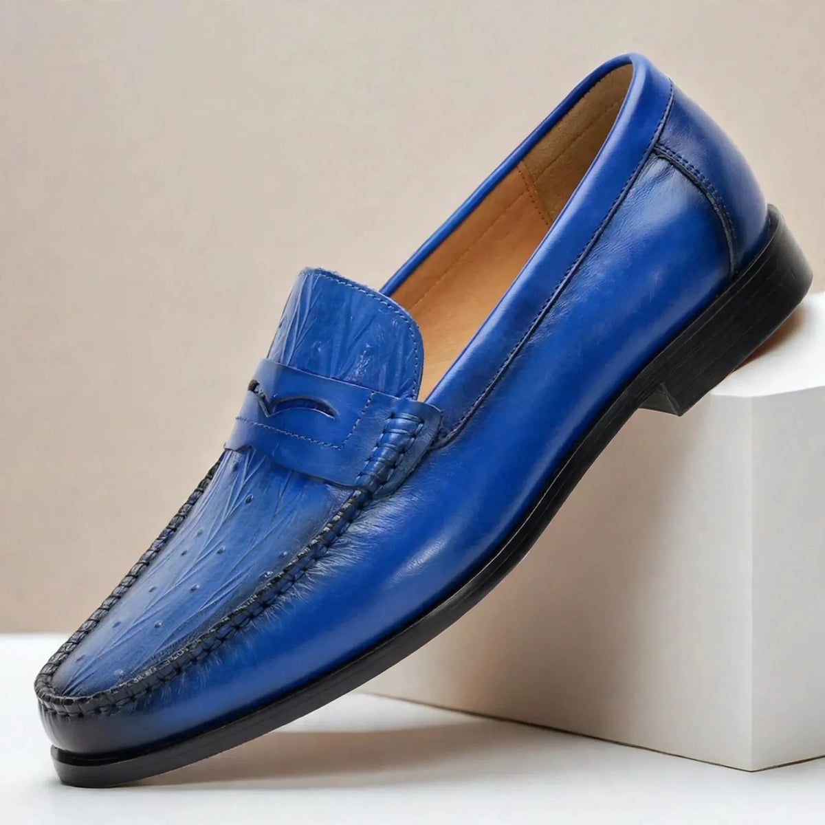 Corvani Leather Loafers