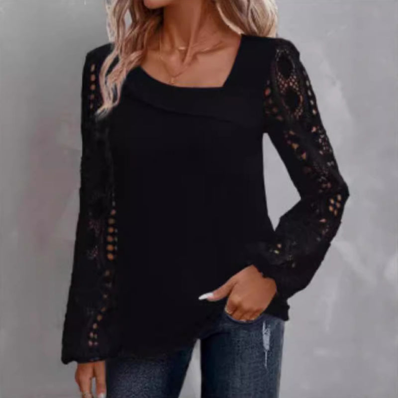 Delphine Lace Patchwork Top