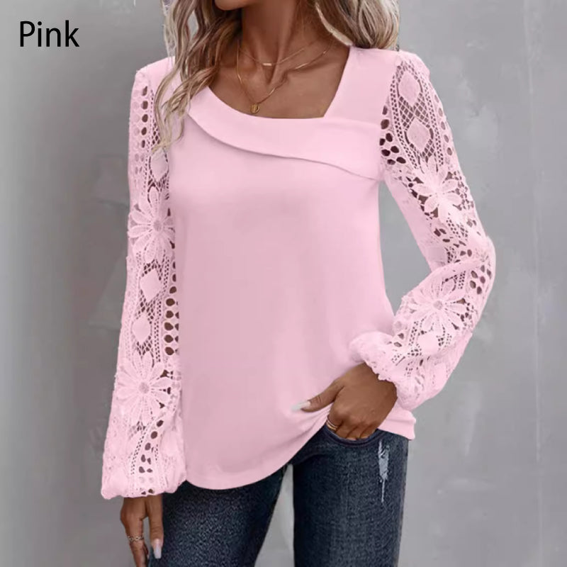 Delphine Lace Patchwork Top