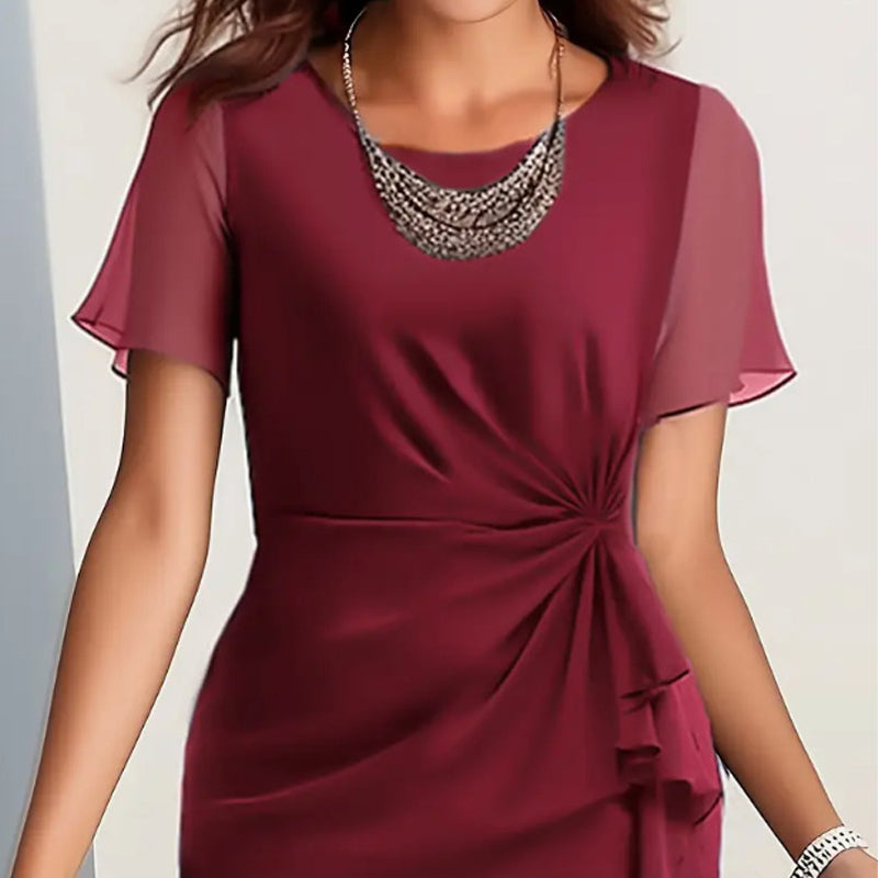 Josephine - Soft-Touch Gathered-Waist Dress