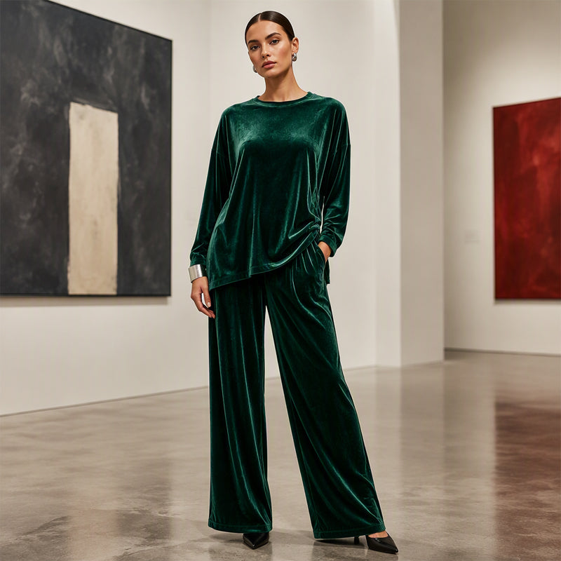 Amara Velvet Two-Piece Set