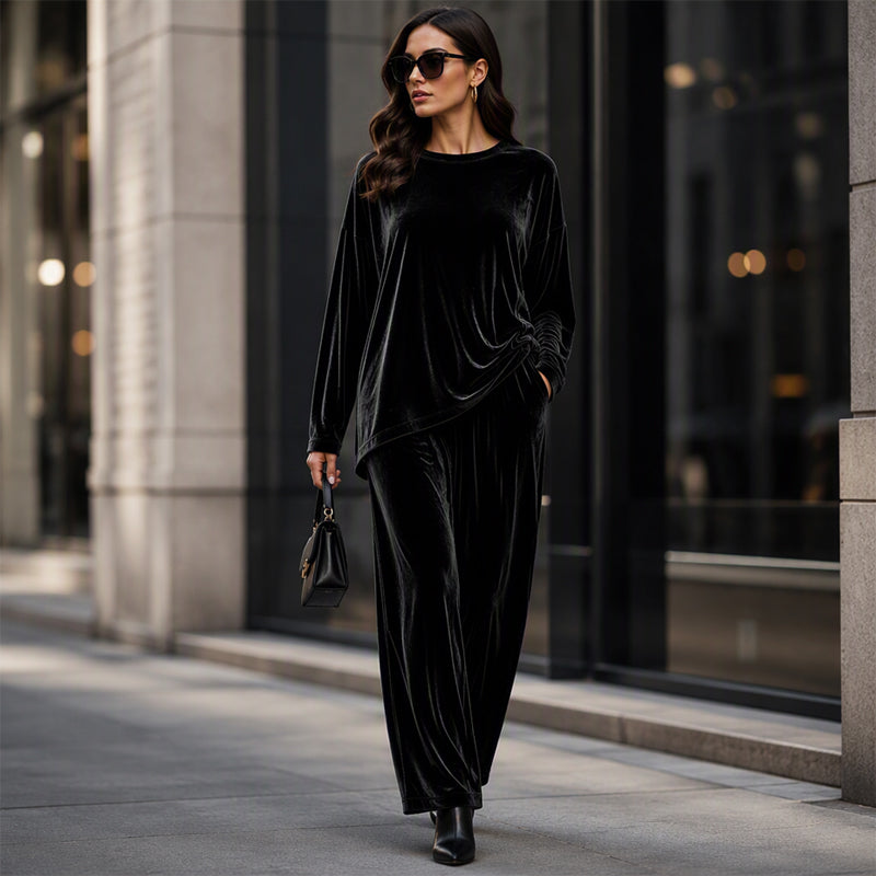 Amara Velvet Two-Piece Set