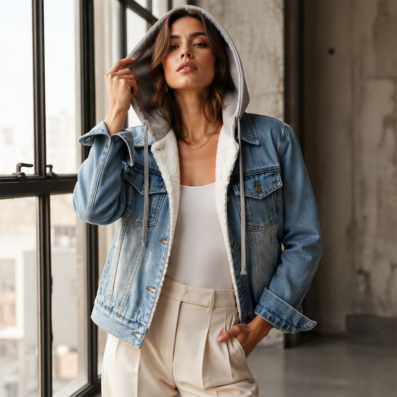 Rowan Hooded Denim Jacket