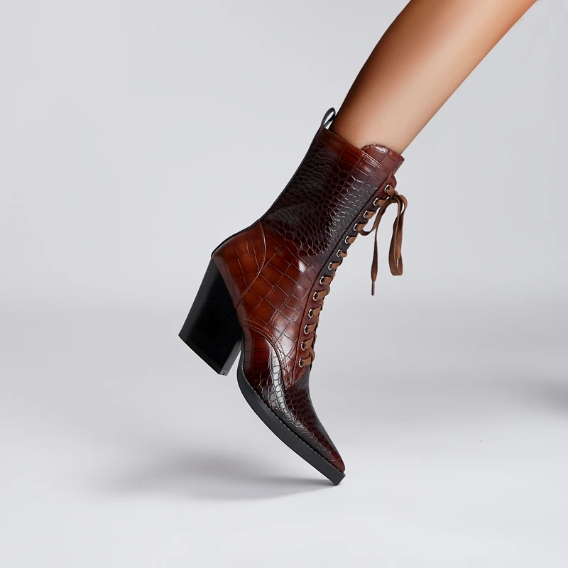 Westline | Lace-Up Leather Boots