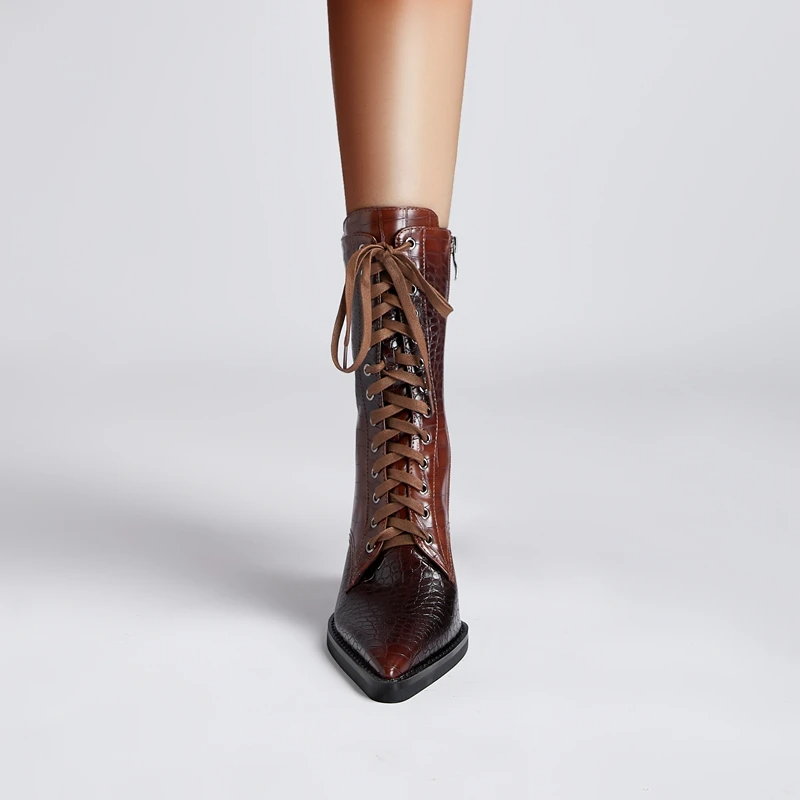 Westline | Lace-Up Leather Boots