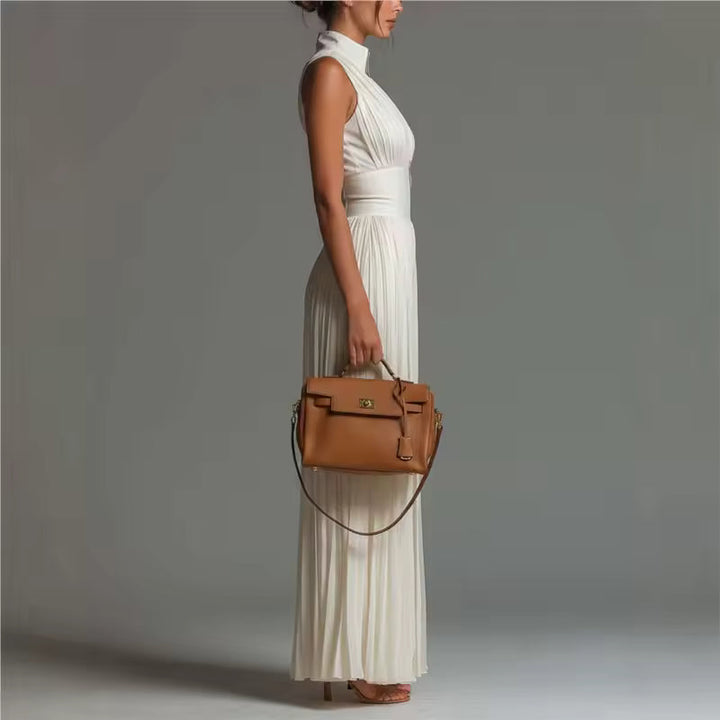 V-NECK JUMPSUIT WITH DEFINED WAIST